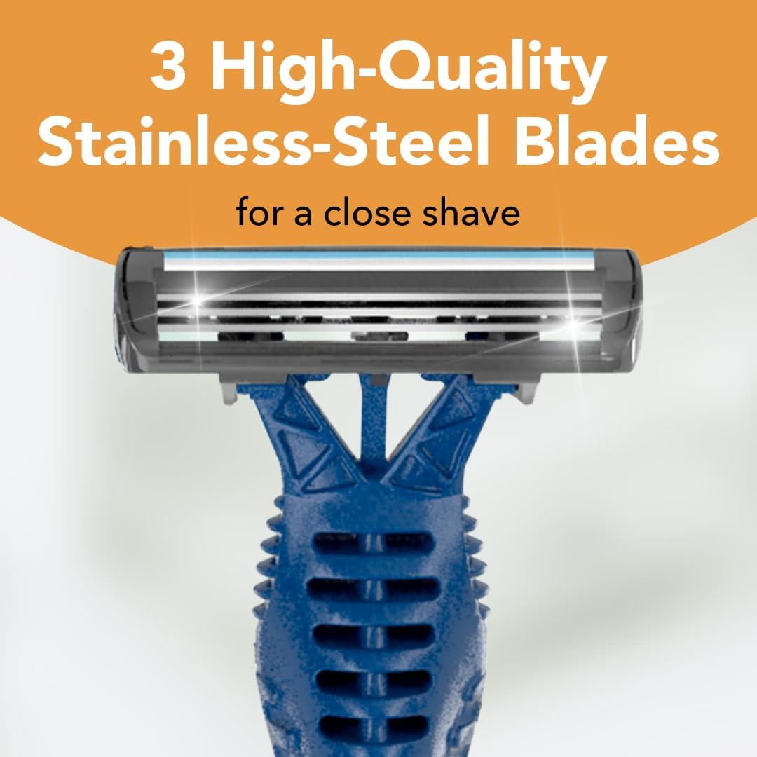 BIC Comfort 3 Advanced Men'S Disposable Razor, Triple Blade, Pack of 16 Razors image number 5