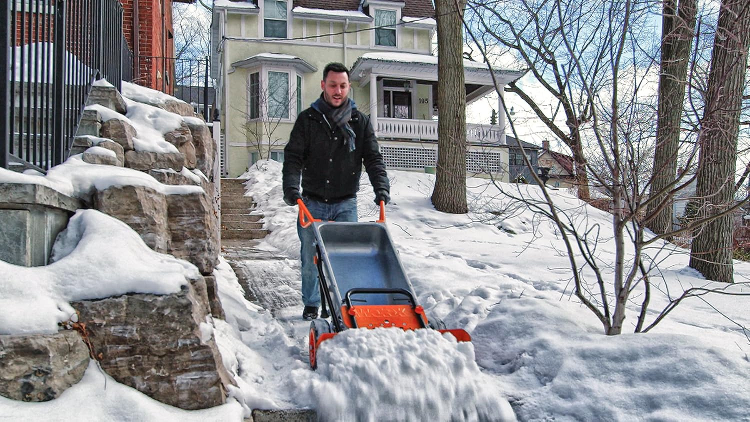 Worx WA0230 Aerocart Wheelbarrow Snow Plow