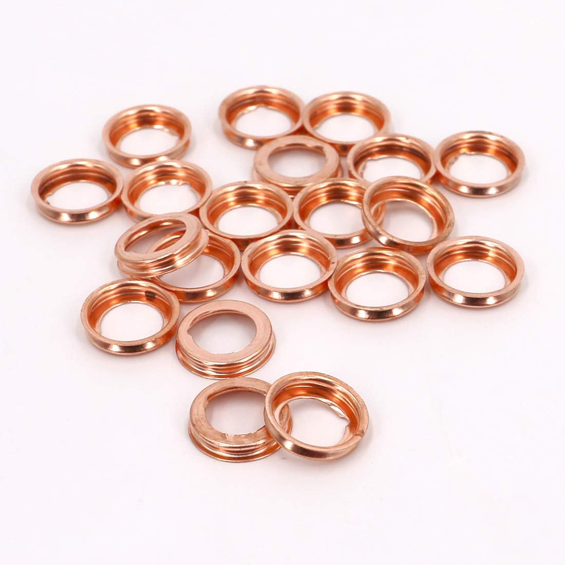 UTSAUTO 12 Pcs Copper Oil Drain Plug Gaskets M12 Oil Crush Washers Seal F4XY-6734-A 11026-01M02 11026-JA00A Replacement for Ford Rogue Sentra Xterra Altima Frontier Armada Jukes 350Z Infiniti G35 G37