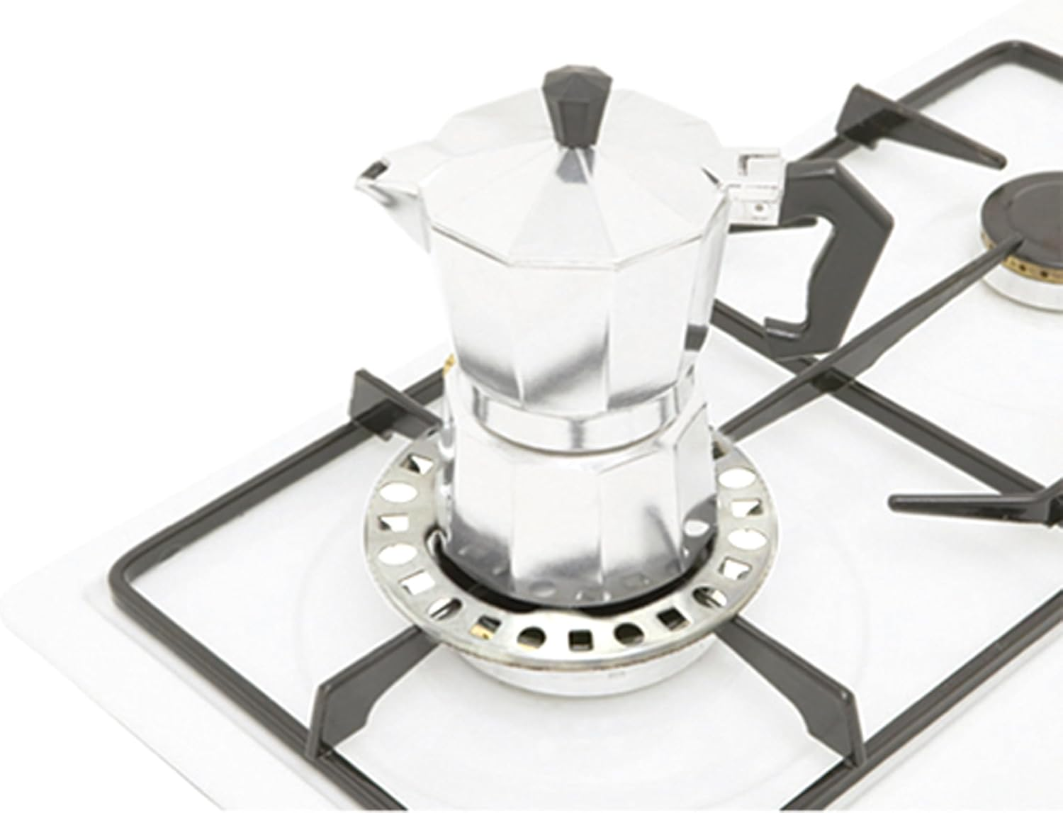 Kitchencraft Gas Ring Reducer Trivet, Galvanised Iron, 12 Cm, Silver image number 4