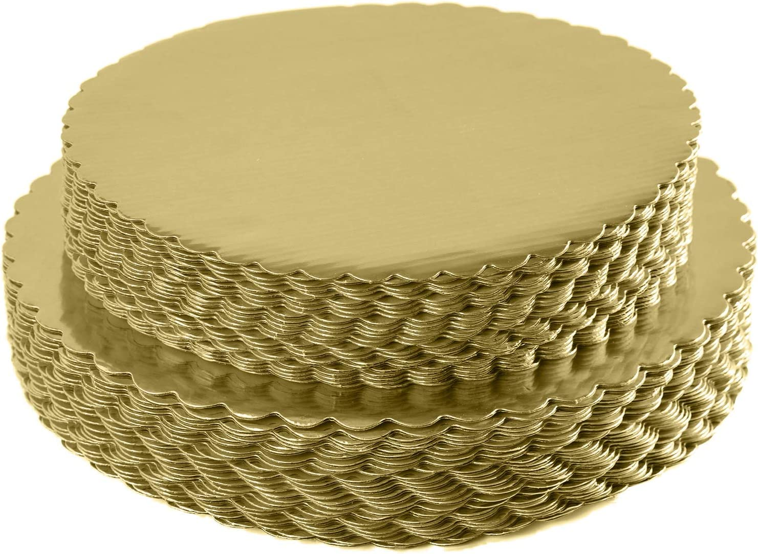 [25Pcs] 10" Gold Cakeboard Round,Disposable Cake Circle Base Boards Cake Plate round Coated Circle Cakeboard Base 10Inch,Pack of 25 image number 3