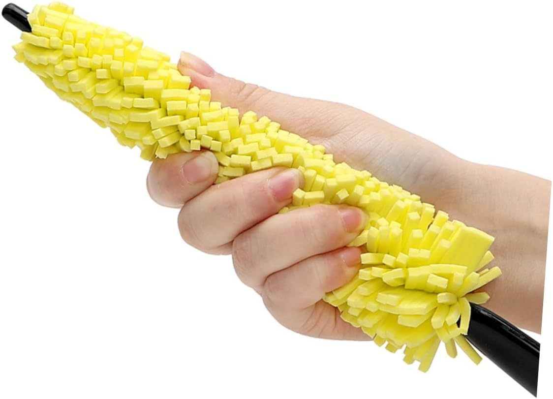 ANDRESLAD 2Pcs Car Wheel Cleaning Brush and Tyre Rim Detailing Brush Set Sponge for Auto Wheel Care and Car Detailing in Australia image number 2