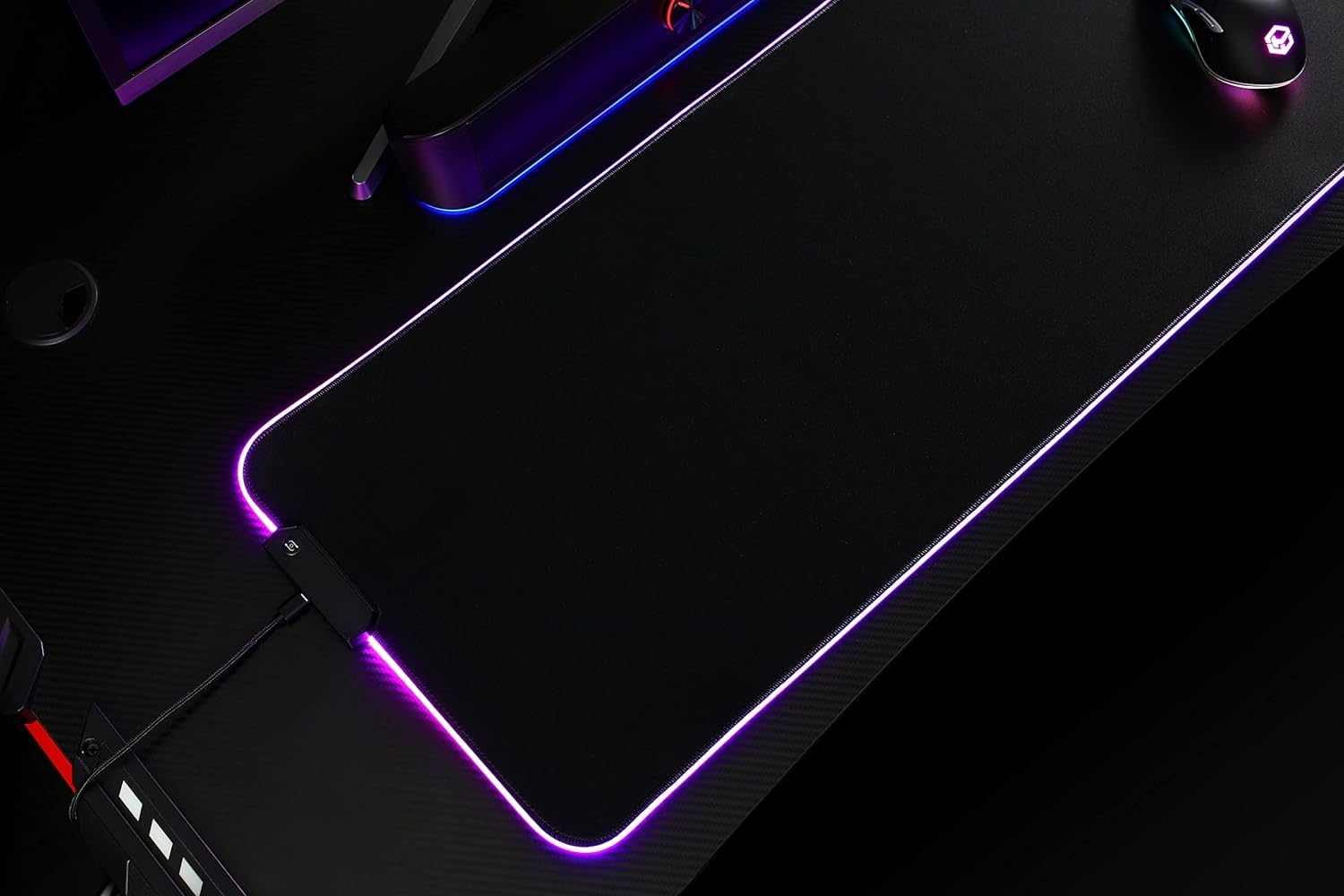 Powerwave RGB XL Gaming Mouse Pad Black image number 2