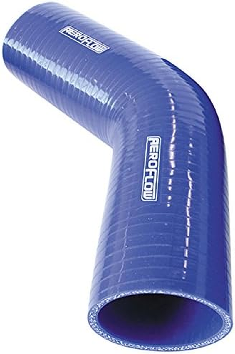 Aeroflow 45 Degree Silicone Hose Elbow 1/2" 13Mm ID, 145 Leg Blue (AF9002-050)