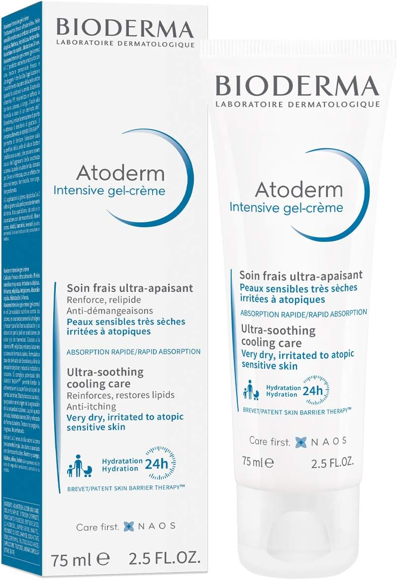Bioderma, &Uacute;nico, Atoderm Intensive Gel Piel Atopica Diario 75 Ml, 75 Ml (Package of 1)