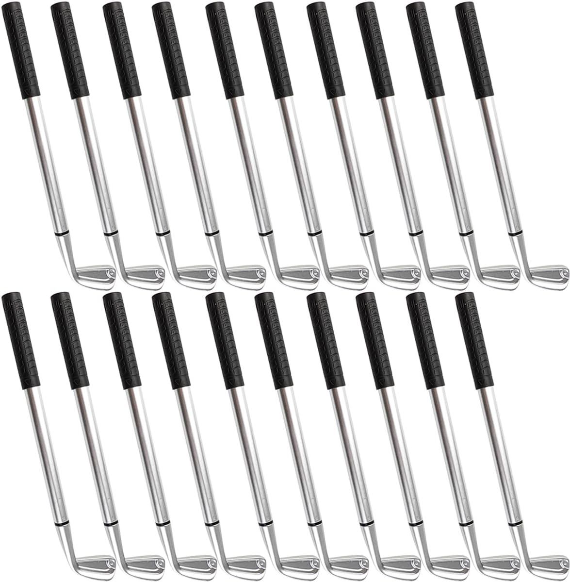 GXXMEI 25PCS Golf Ballpoint Pen Mini Golf Clubs Pens Decorative Golf Pens Funny Sports Ergonomic Pen Golfing Club Props Black Gel Ink for Students Coworkers Office Stationery Supplies image number 4
