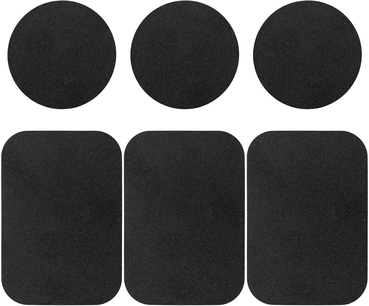 6 Pcs Strong Adhesive Sticker Magnet Holder for Car & Phone - Rustproof & Waterproof Metal Plate for Phone Mount (3 round and 3 Rectangular) image number 3