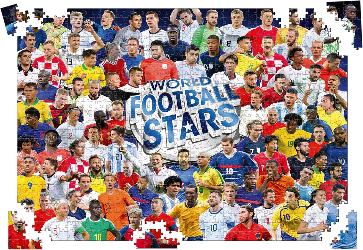 Top Trumps World Football Stars Puzzle - 1000 Pieces Jigsaw Set image number 2