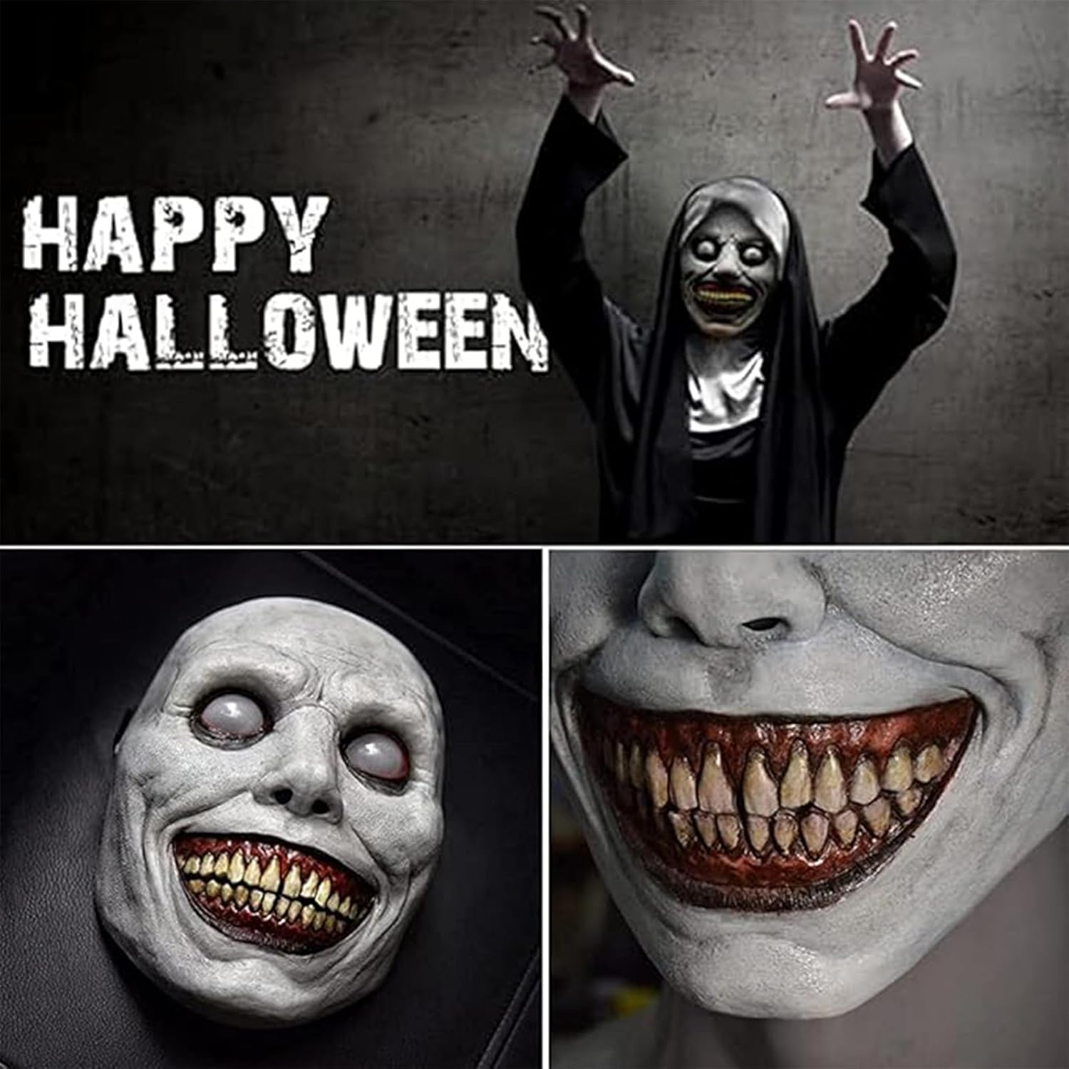 Halloween Mask, Scary Mask for Adults, Scary Halloween Mask, Halloween Horror Decor, Cosplay Costume Props, Halloween Party Decorations Props image number 3