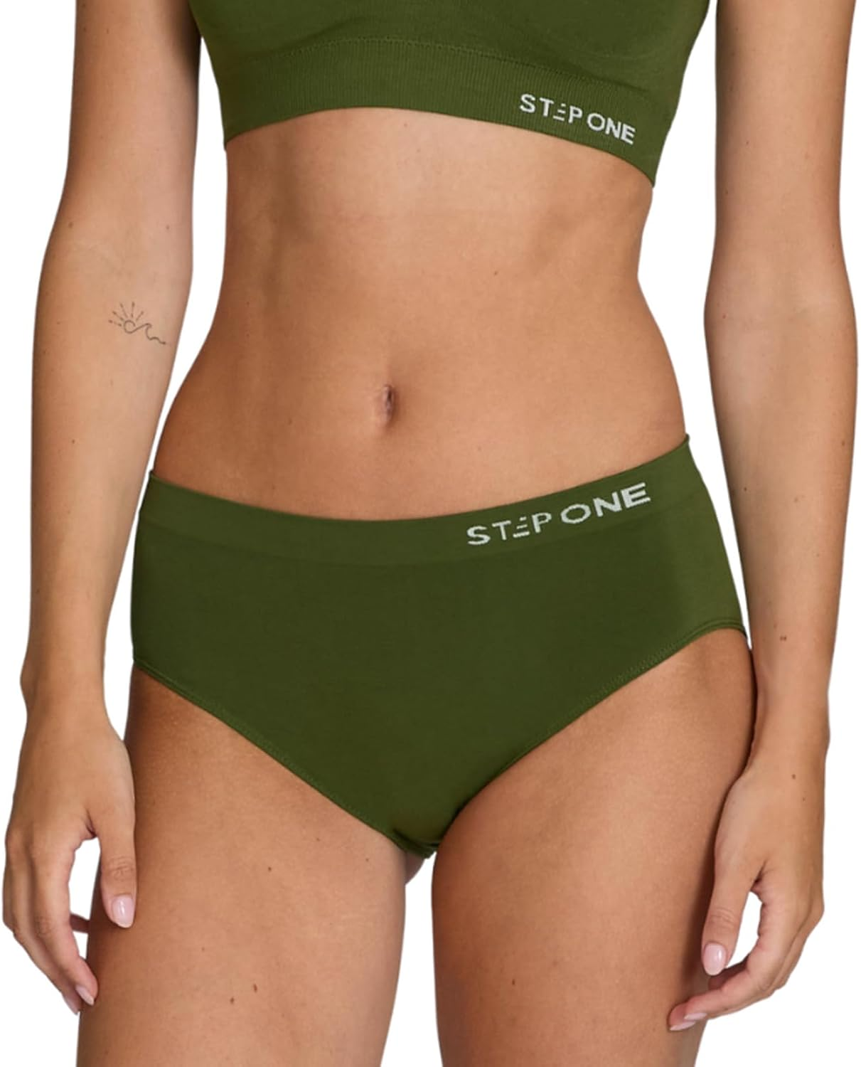 STEP ONE Smoothfit Bikini Brief. Ultra-Soft, Breathable Bamboo Moisture Wicking Underwear Women, Hypoallergenic Womens Underwear for Sensitive Skin, Moderate Coverage
