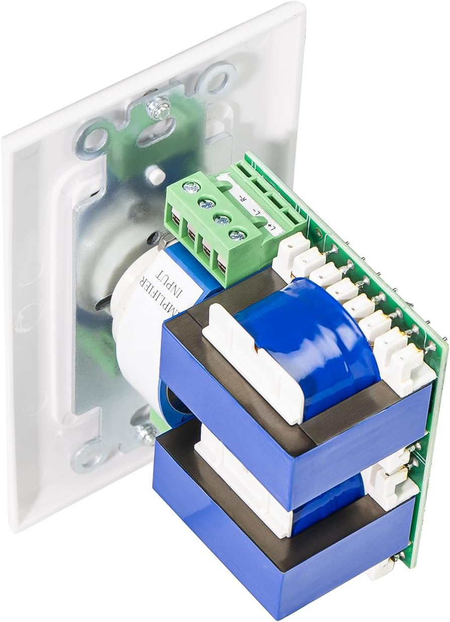 RECOIL VC-R100 100W Impedance Adjustment Volume Control Wall Mount Flush Knob for Hi-Fi Home Audio Volume Control White Ivory Panels image number 4