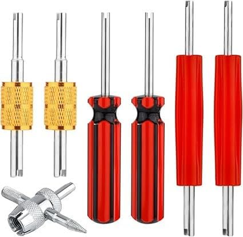 A/CHVAC Air Conditioner Dual Heads Valve Stemcore Remover Tool,7Pcs A/C Air Conditioner Valve Core Remover Tool Valve Stem Removaltool,Single and Dualheads Air Conditioningvalvecore Remover Tool image number 5