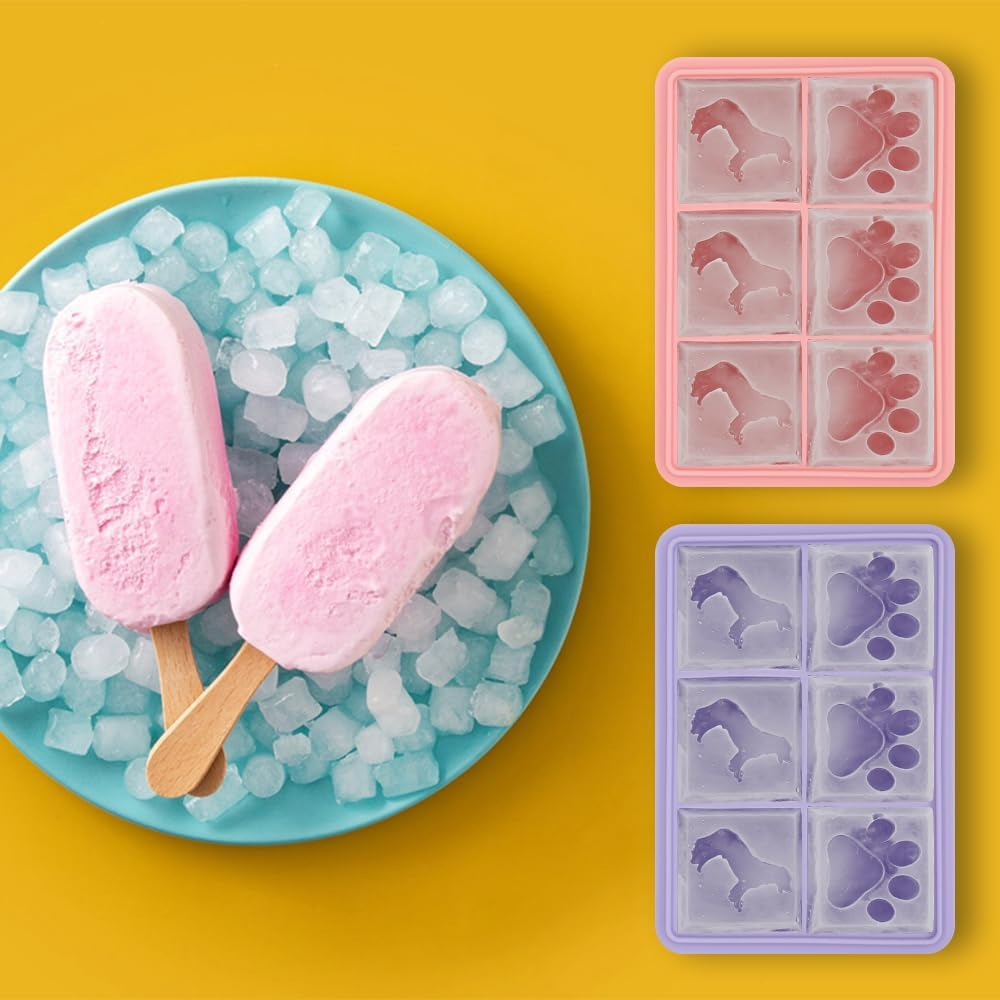 STARBRILLIANT Ice Cube Tray, Easy-Release Silicone Large Ice Moulds with Removeable Lids, Perfect for Chilled Drinks, Freezer, Baby Food, Whiskey and Cocktail image number 4