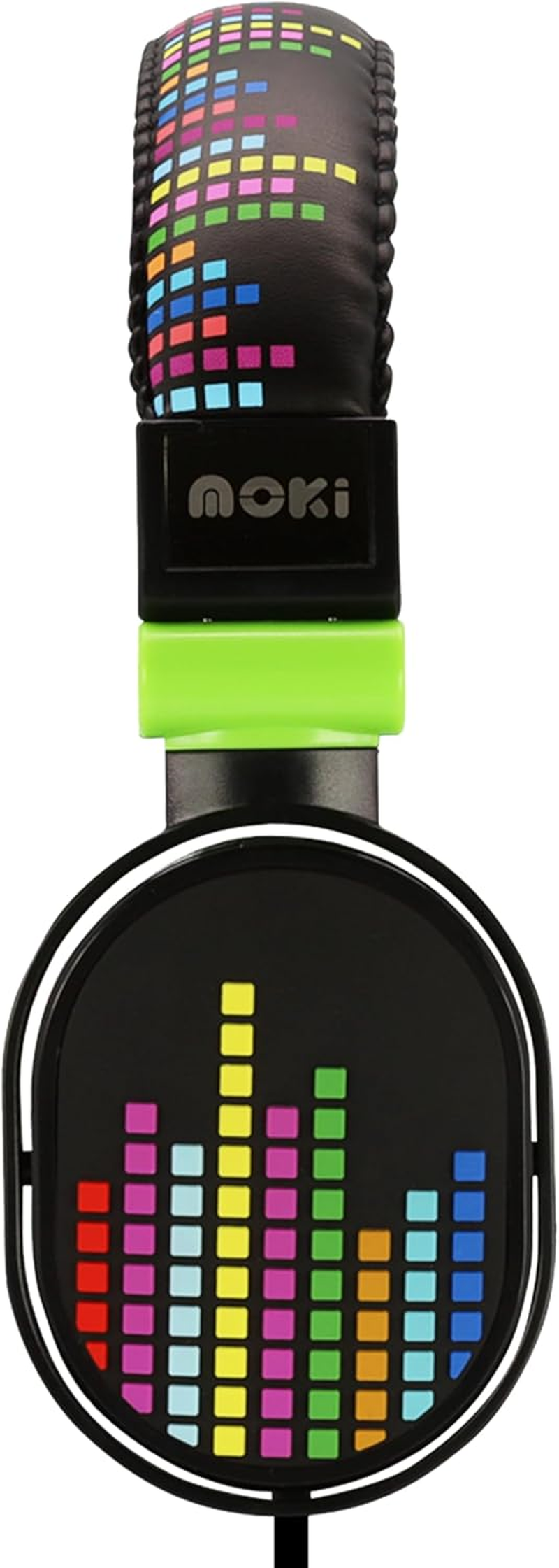 Moki Popper Soft Cushioned Premium DJ Style Headphone, Levels Black