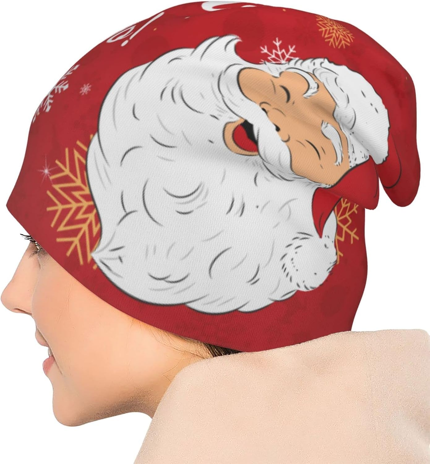 Baggy Slouchy Beanie Chemo Hat Cancer Headwear Knitted Hats Scarf Nightcap for Women Men image number 3