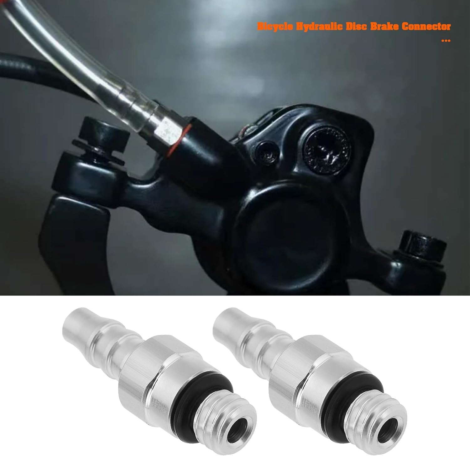 Be in Your Mind 4PCS Bicycle Hydraulic Disc Brake Connector Compatible with TRP Compatible with Tektro Compatible with Magura M6 23X8Mm Used to Fill Hydraulic Bicycle Brakes image number 3