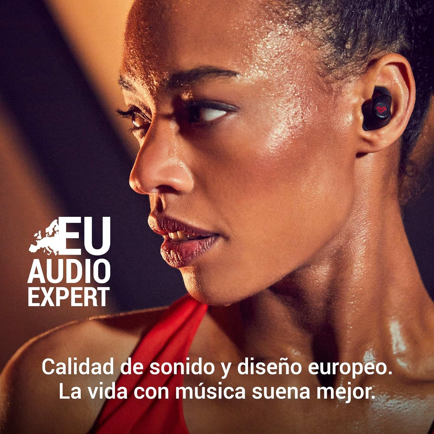 Energy Sistem Freestyle Sports Headphones (Bluetooth&reg; 5.3, True Wireless Stereo, Secure Fit+, IPX5, Esmart Connect App) - Black image number 3