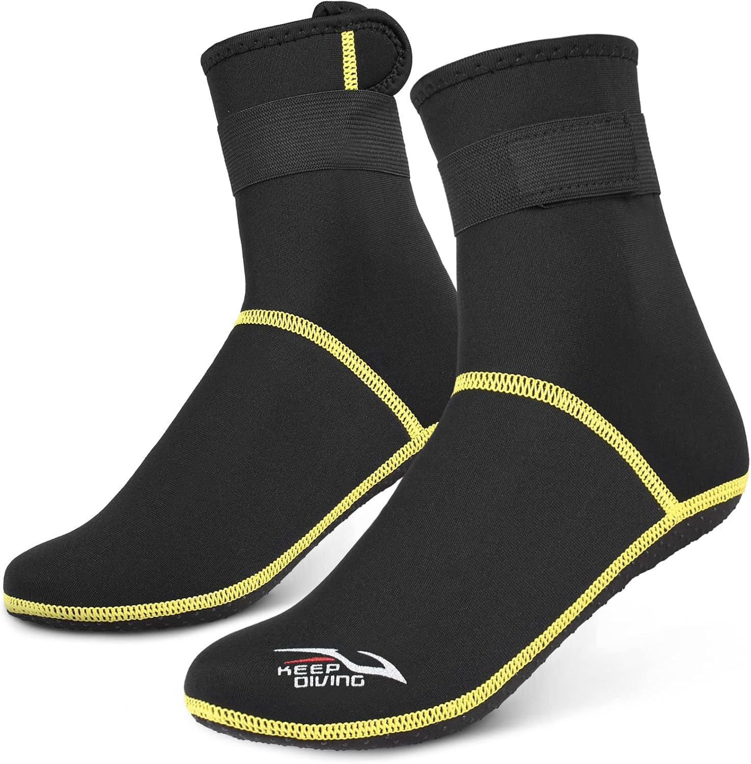 RAYWE Diving Socks 3Mm Neoprene Beach Water Socks Thermal Wetsuit Boots anti Slip Diving Socks for Rafting Snorkeling Sailing Swimming
