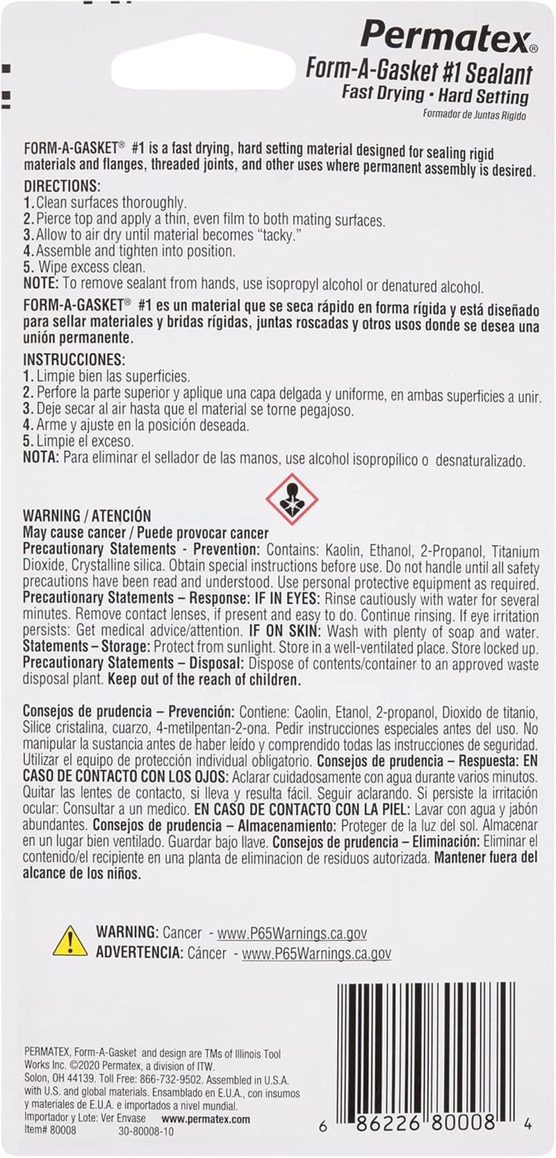 Permatex Form-A-Gasket No. 1 Sealant Tube, 85 G image number 1