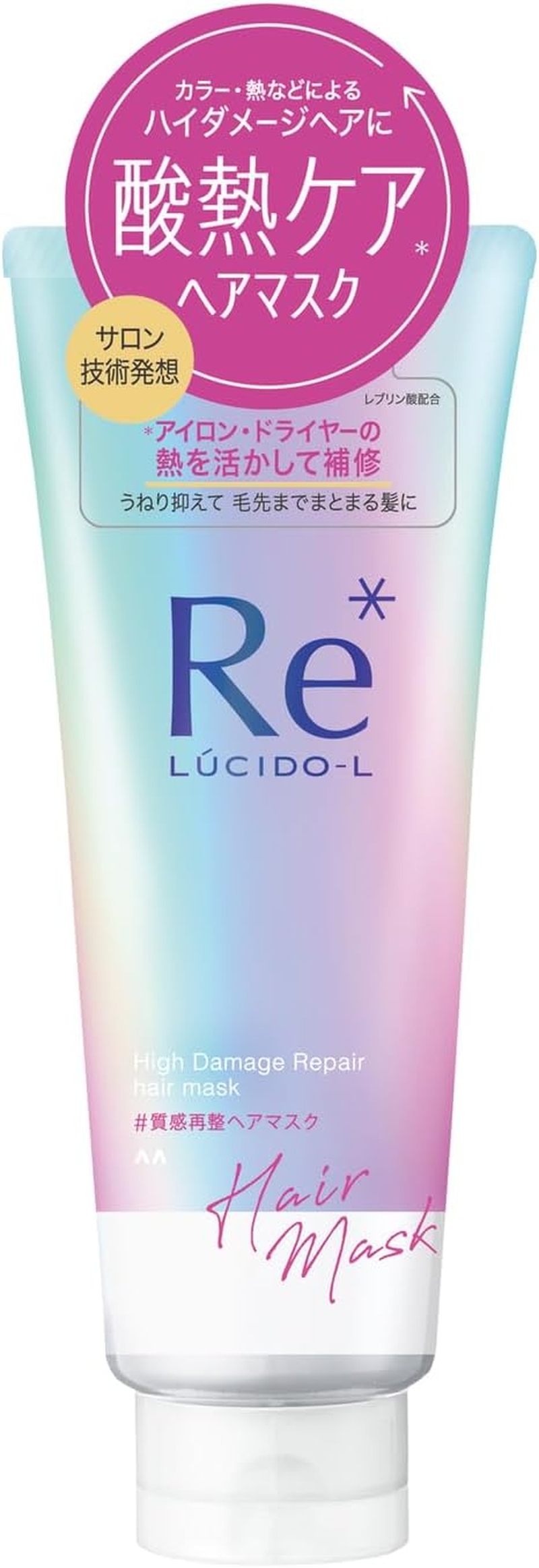 LUCIDO-L #Textured Re-Conditioning Hair Mask Wash off Acid Heat Treatment 200G (X1) image number 3