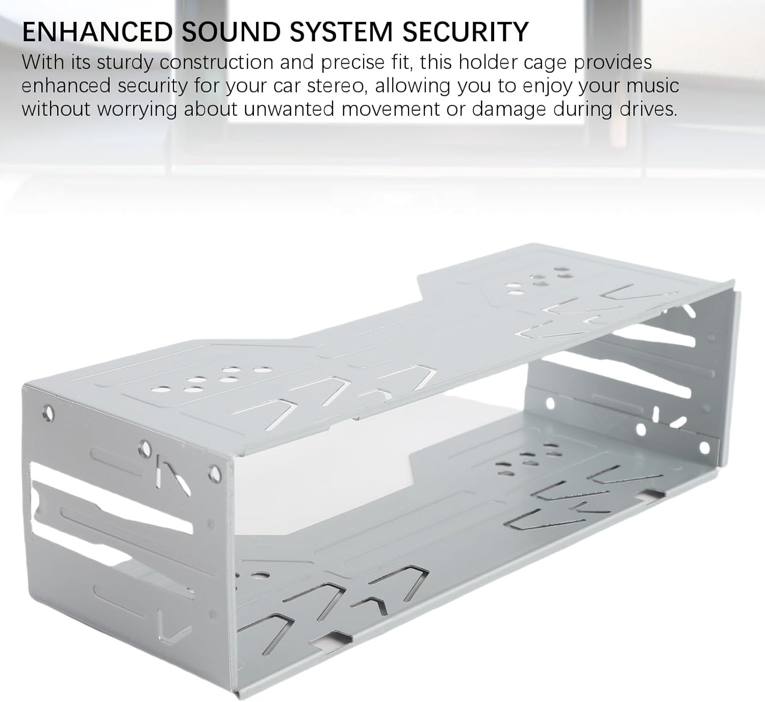 Generic Car Stereo Radio Installation Kit, Universal Single Din 1 Din Stereo Radio Replacement Fitting Cage Sleeve Kit, 178Mm X 50Mm X 68Mm image number 5