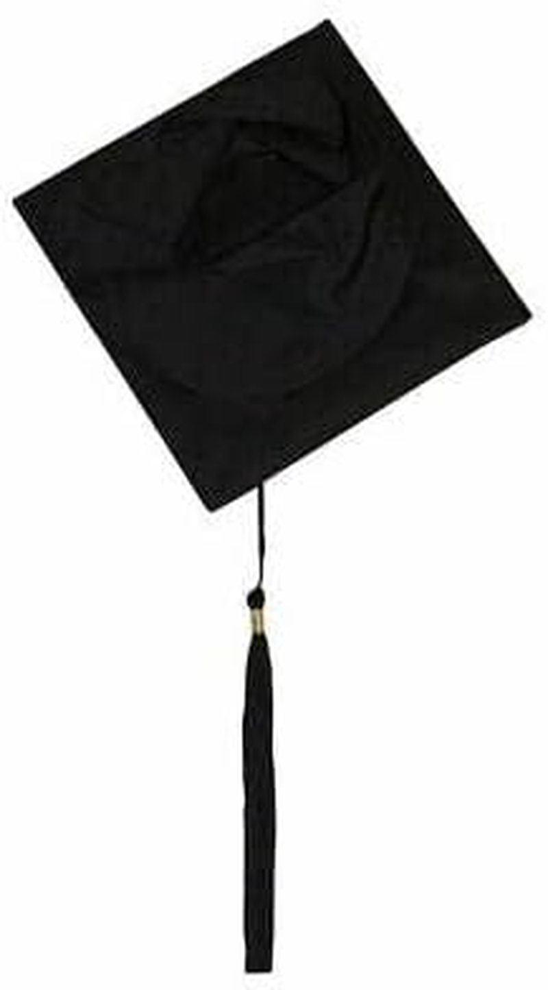 AIMALL Black Mortarboard Graduation Hat, Unisex Academic Cap for Bachelor, Master, Doctor, or Chancellor Ceremonies with Tassel image number 4