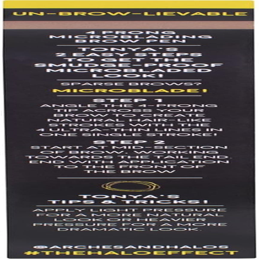 Arches and Halos Microblading Brow Shaping Pen - Sunny Blonde for Women 0.026 Oz Eyebrow Pen image number 3