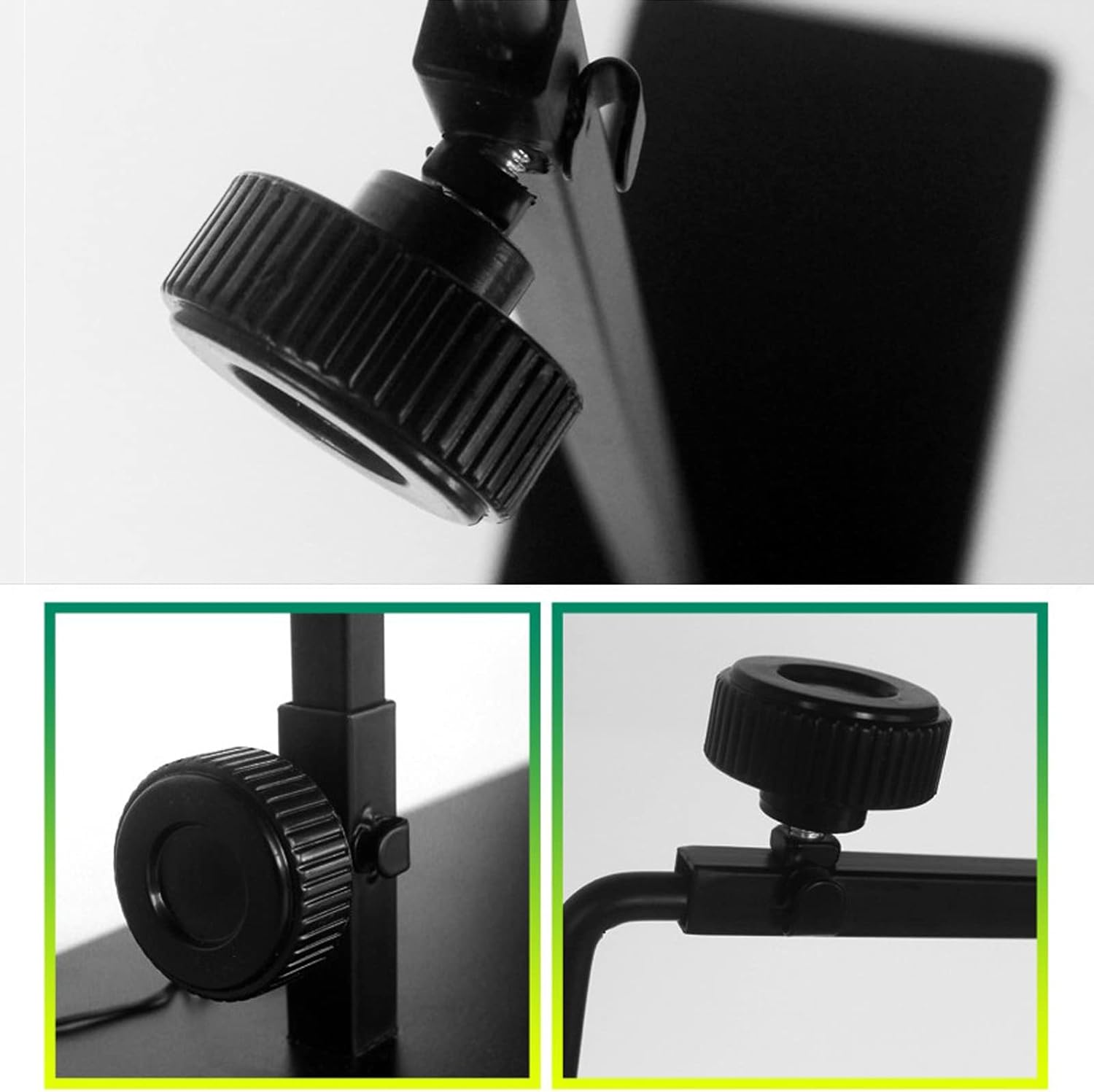 Adjustable Reptile Lamp Stand(16 to 25.2 Inch), Landing Lamp Holder Bracket with Base for Reptile Glass Terrarium Heating Light image number 2