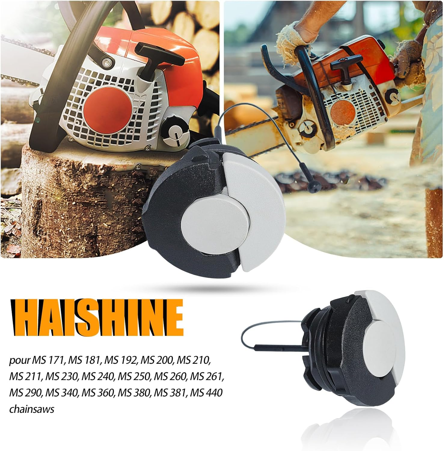 Haishine Gas Fuel Tank Cap Fit STIHL HS81 HS81R HS81T HS86 HS86R HS86T Hedge Trimmers image number 2