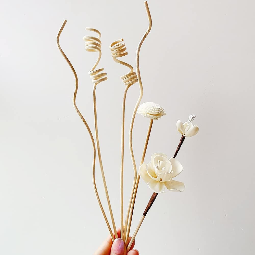 6 Pieces Rattan Reed Fragrance Diffuser and Flower Replacement Rattan Sticks for Home, Office, Decoration and DIY Fragrance Decoration image number 4