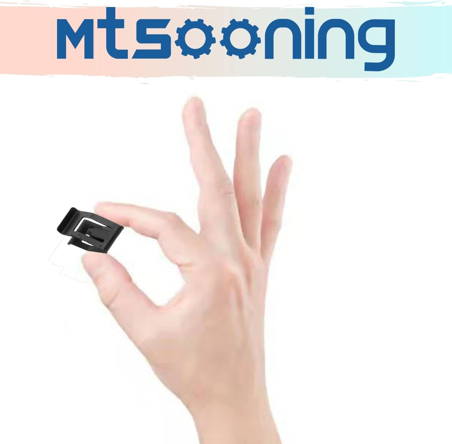 Mtsooning 20PCS Metal Console Trim Clips, Car Front Dash Dashboard Panel Retainer Replacement for Universal Cars Sahara JK Ford Mazda Toyota