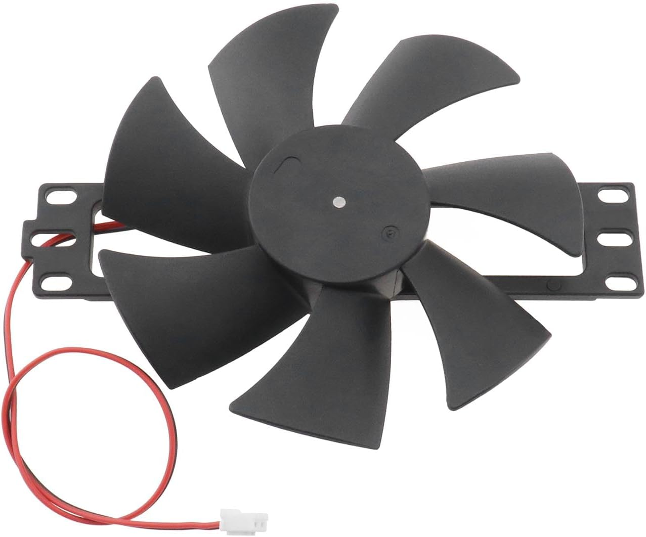 Ecsing Induction Cooker Fan 18V Kitchen Fan Total Length 14.4Cm Fan Blade Diameter 11Cm Hole Diameter 2.3Cm Wire Length 30Cm Low Noise Universal Fan Black image number 2