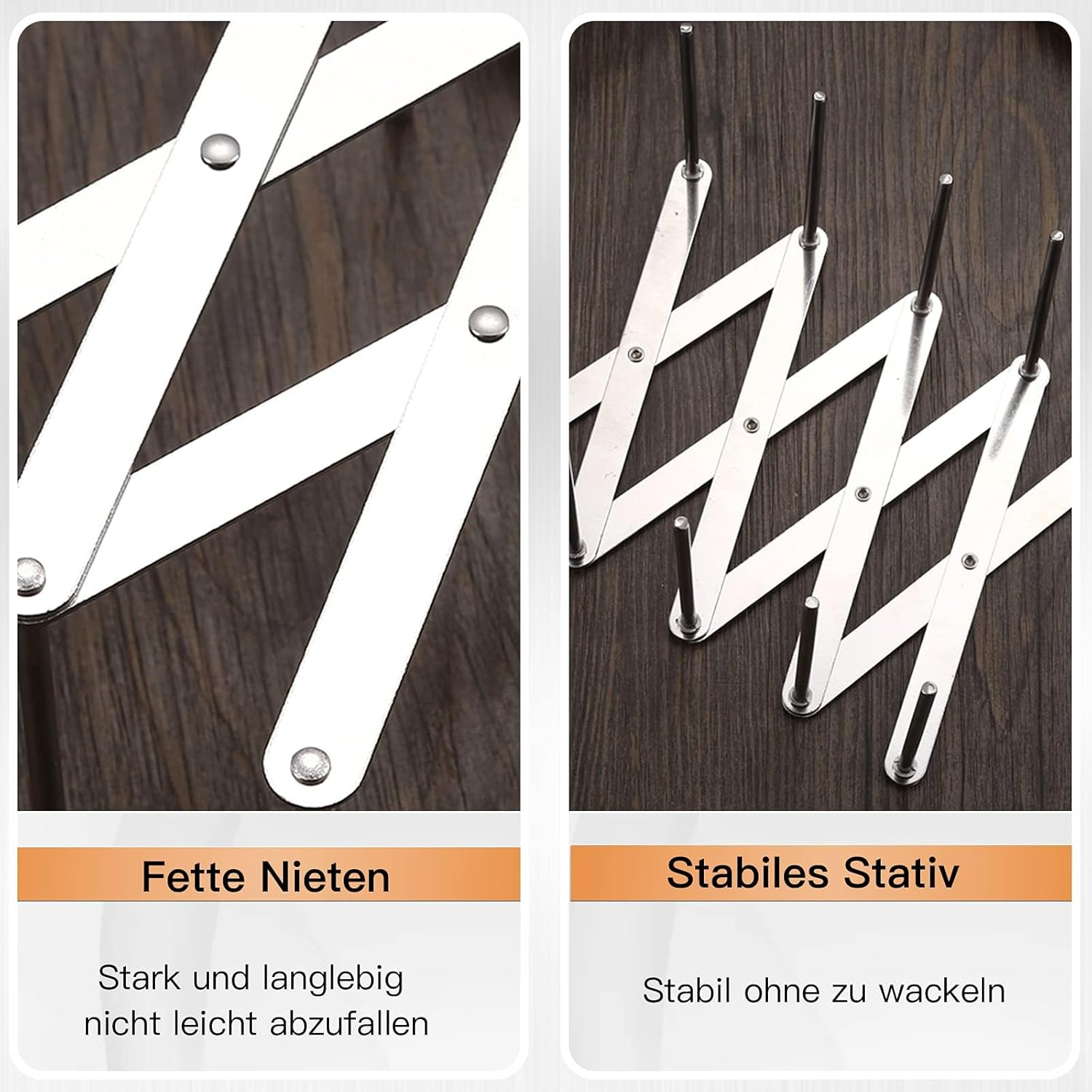 2-Pack BBQ Rib Holder Grill - Foldable Stainless Steel Grill Grate for Gas/Charcoal Grills | Rust-Proof Grill Accessories for Lamb, Pork Ribs, Sunday Bbqs & Camping Parties