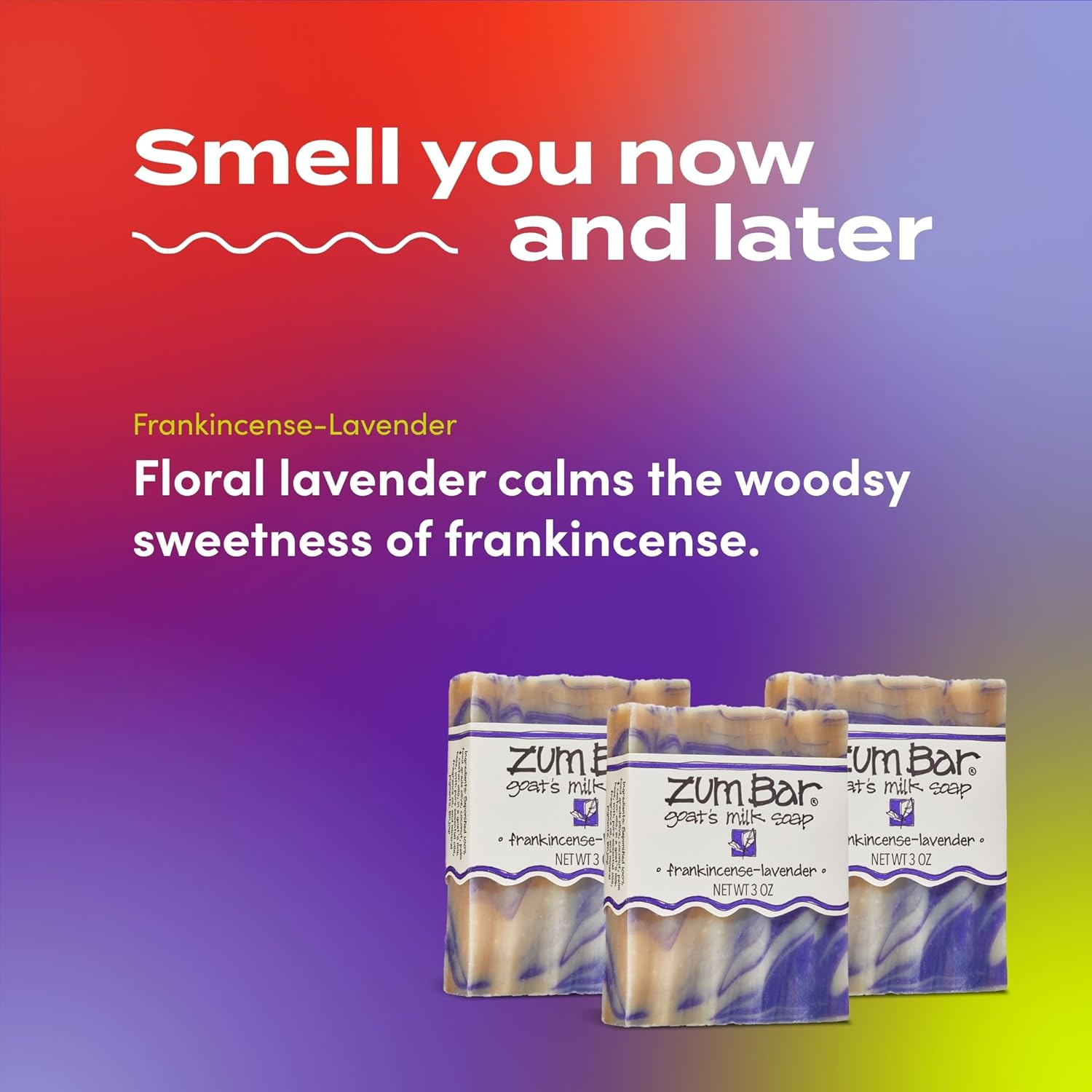 Indigo Wild Zum Goat'S Milk Soap Bar - Bar Soap for Hands & Body Made with Essential Oils - 3 Oz - Frankincense-Lavender (3 Pack) image number 4