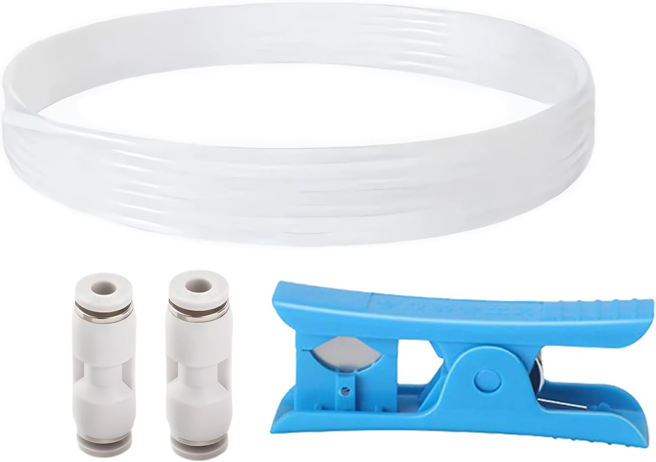 LEOWAY 5M PTFE Teflon Tube 2.5Mm Id/4.0Mm OD with 2Pcs PTFE Feed Tube Connector and Tubing Cutter for P1P/P1S/X1/X1C,For 1.75Mm Filament 3D Printer image number 6