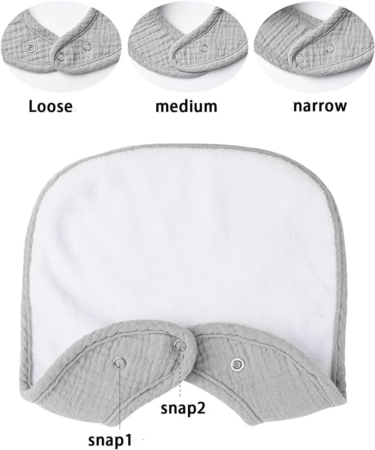 Muslin Baby Bibs 8 Pack Baby Bandana Drool Bibs Cotton for Unisex Boys Girls, 8 Solid Colors Set for Teething and Drooling image number 1