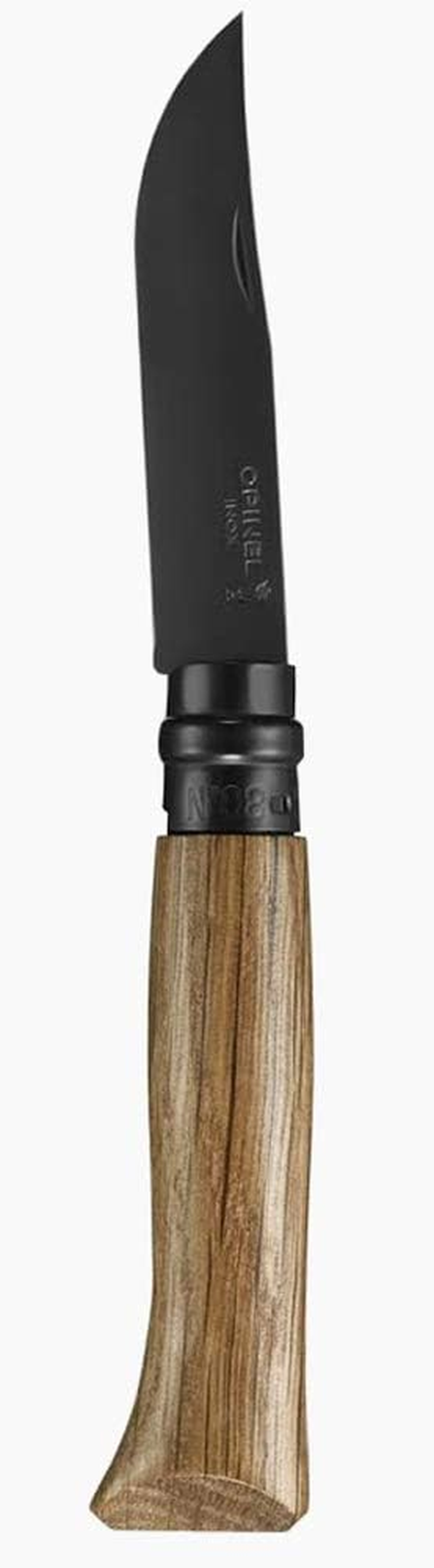 Opinel Traditional No8 Black Oak Edition S/S Black Finish 8.5Cm in Wooden Gift Box image number 3