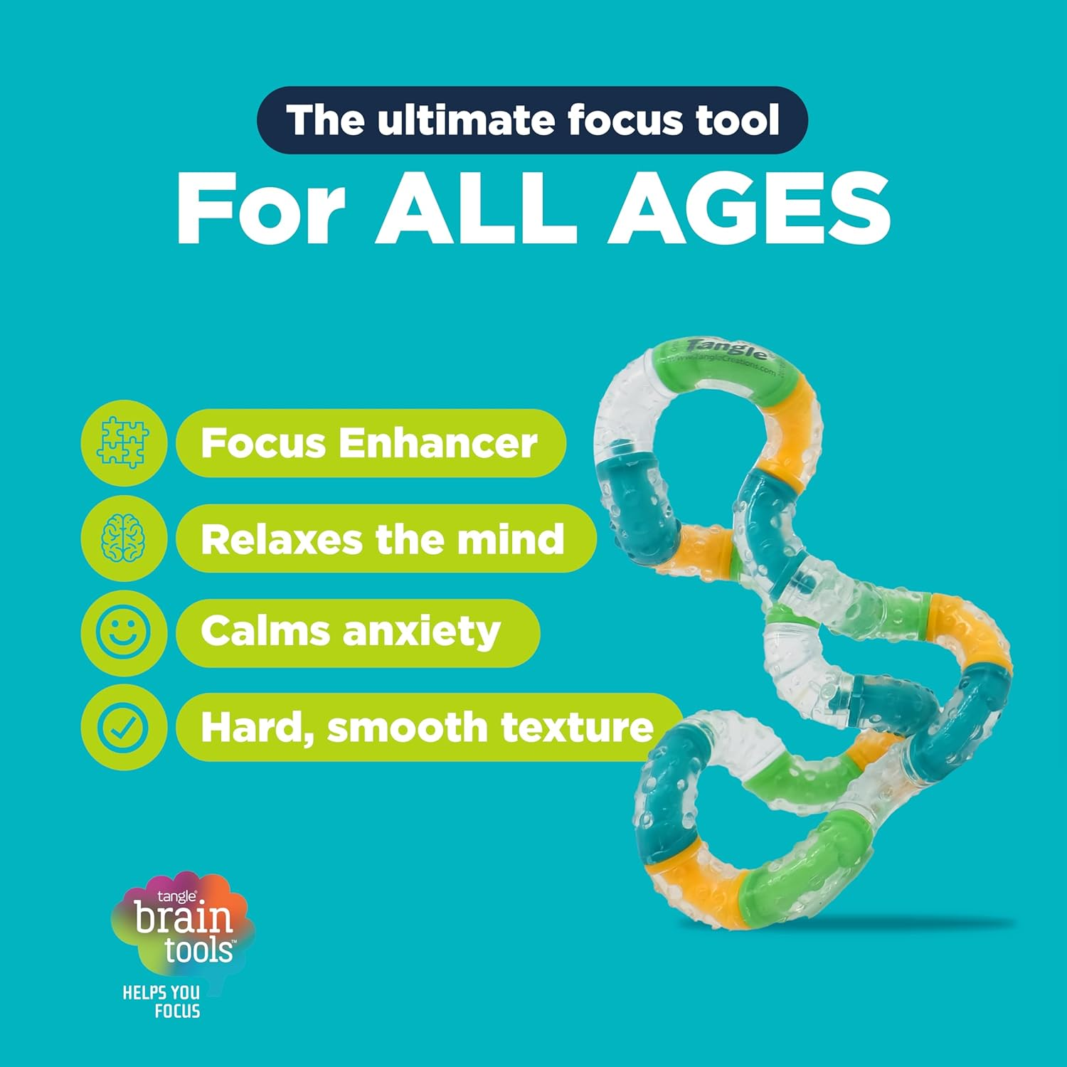 TANGLE Braintools Imagine - Fidget to Focus (Assorted Colors) image number 1