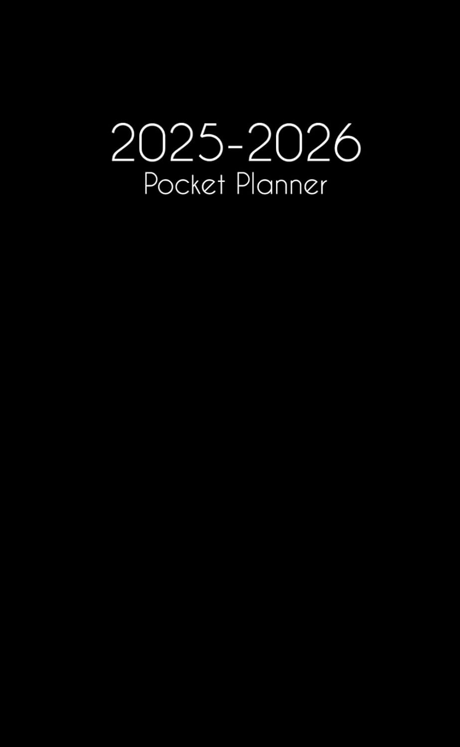 2025-2026 Pocket Planner: 2 Year Pocket Calendar January 2025 to December 2026