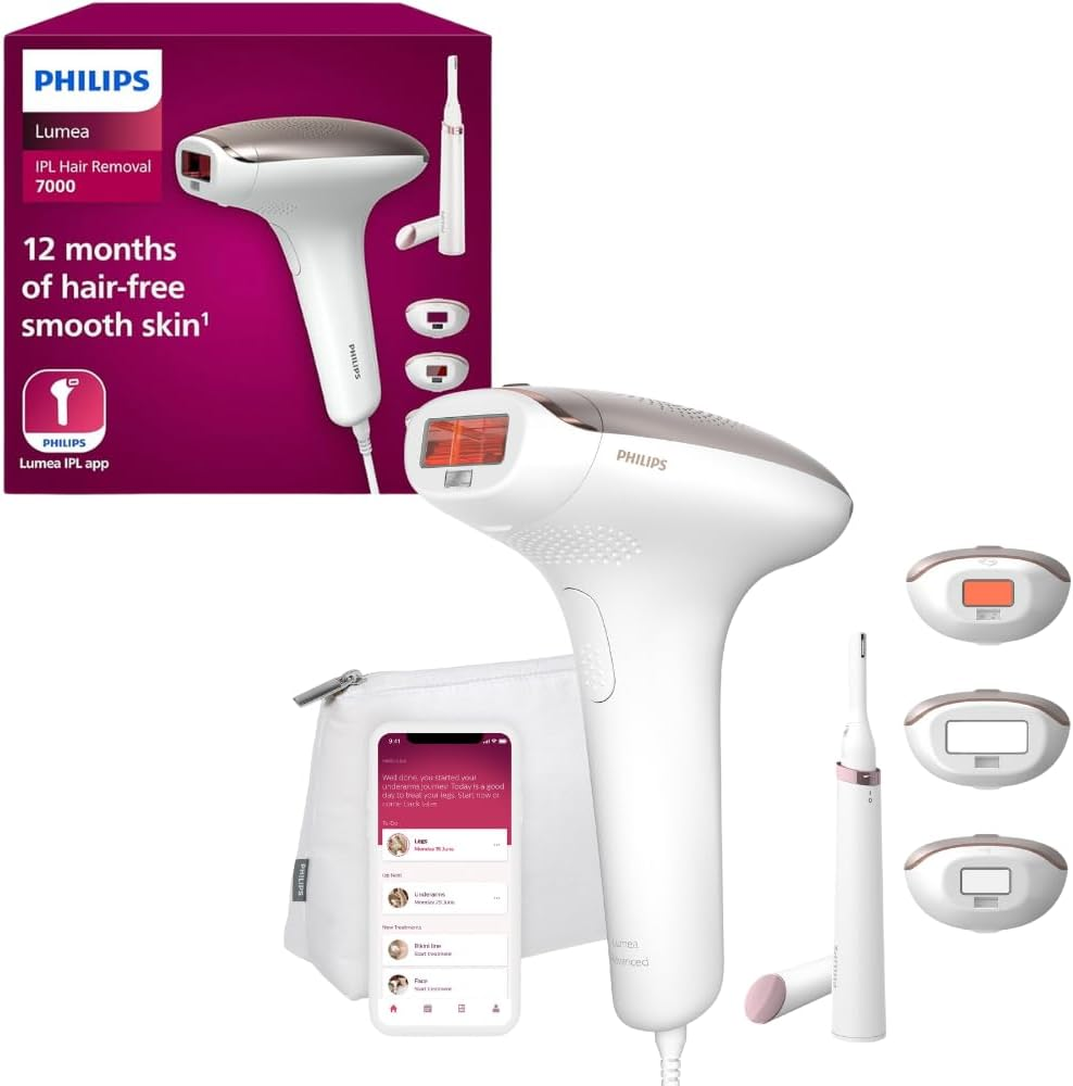 Philips Lumea IPL Hair Removal Device (AU Power Plug) with Smartskin Sensor, Body, Face, Bikini Attachments, Pen Trimmer, White, BRI923/00 image number 3
