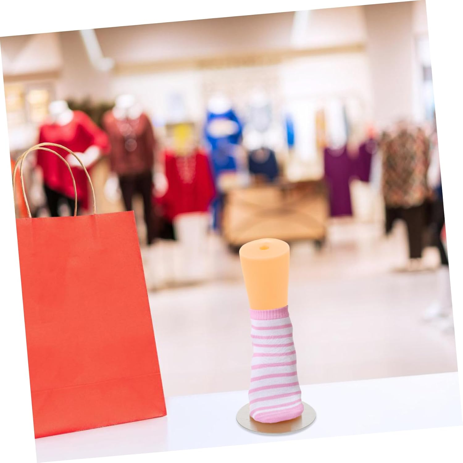 ABOOFAN Children'S Foot Mannequin Sock Display Model Small Skin Tone Baby Feet Mold Shoe Form Holder for Boys and Girls Socks and Shoes Display image number 5