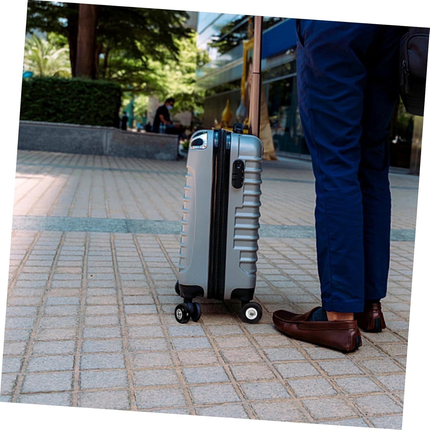 Healeved Suitcase Wheels Replacement Rubber Swivel Caster Wheels for Luggage Repair Kits Use Travel Gear image number 4