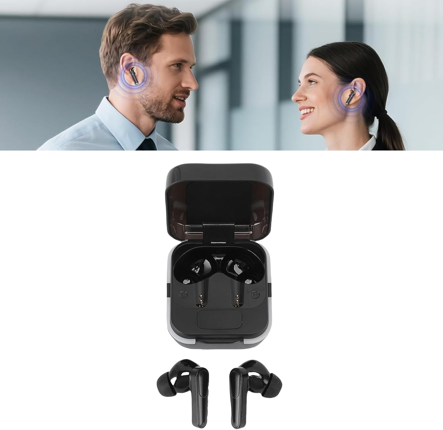 Cryfokt Language Translator, High -Precision Translation Earphones 7 Modes Low Latency with App for Companies image number 3