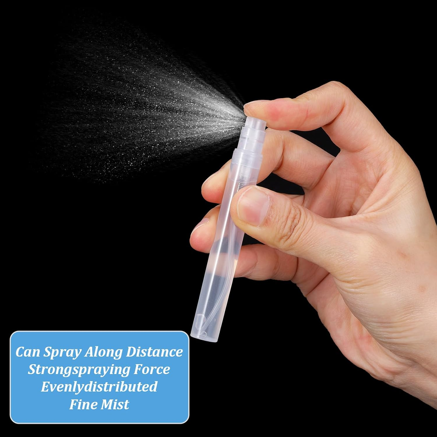 150 PCS 5Ml Mini Spray Bottles Refillable Plastic Perfume Atomizer Clear Fine Mist Perfume Bottle Small Sample Sprayer Bottle Portable Empty Dispenser Container for Travel Pocket Essential Oil image number 2