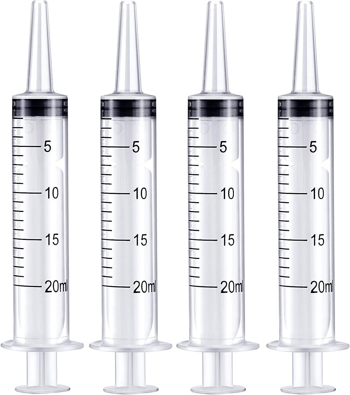 20Ml Syringe with Caps (10 Pcs), Suitable for Feeding Newborn Small Animals, Also Suitable for Liquid Extraction, Adding Ink, Watering Flowers, Etc. image number 6