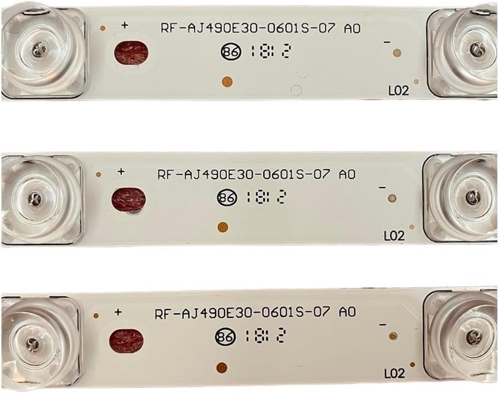 LED Strip Fit for Sharp LC-49CFG6452E LC-49UI8872ES LC-49CUF8462ES 49CUG8362KS LC-49CUF8372ES LC-49CUF8472ES RF-AJ490E30-0601S-07 A0(Kit 10Pcs for 1 TV) image number 4