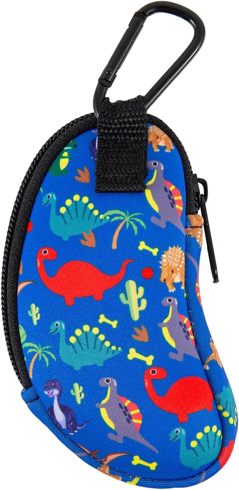 AGDGV Asthma Inhaler Case Holder with Carabiner Clip, Dust-Proof Travel Organizer Bag for Adults & Kids - Lightweight Portable Design with Mesh Pocket & Velvet Lining (Case Only, Cute Dinosaur Design) image number 6