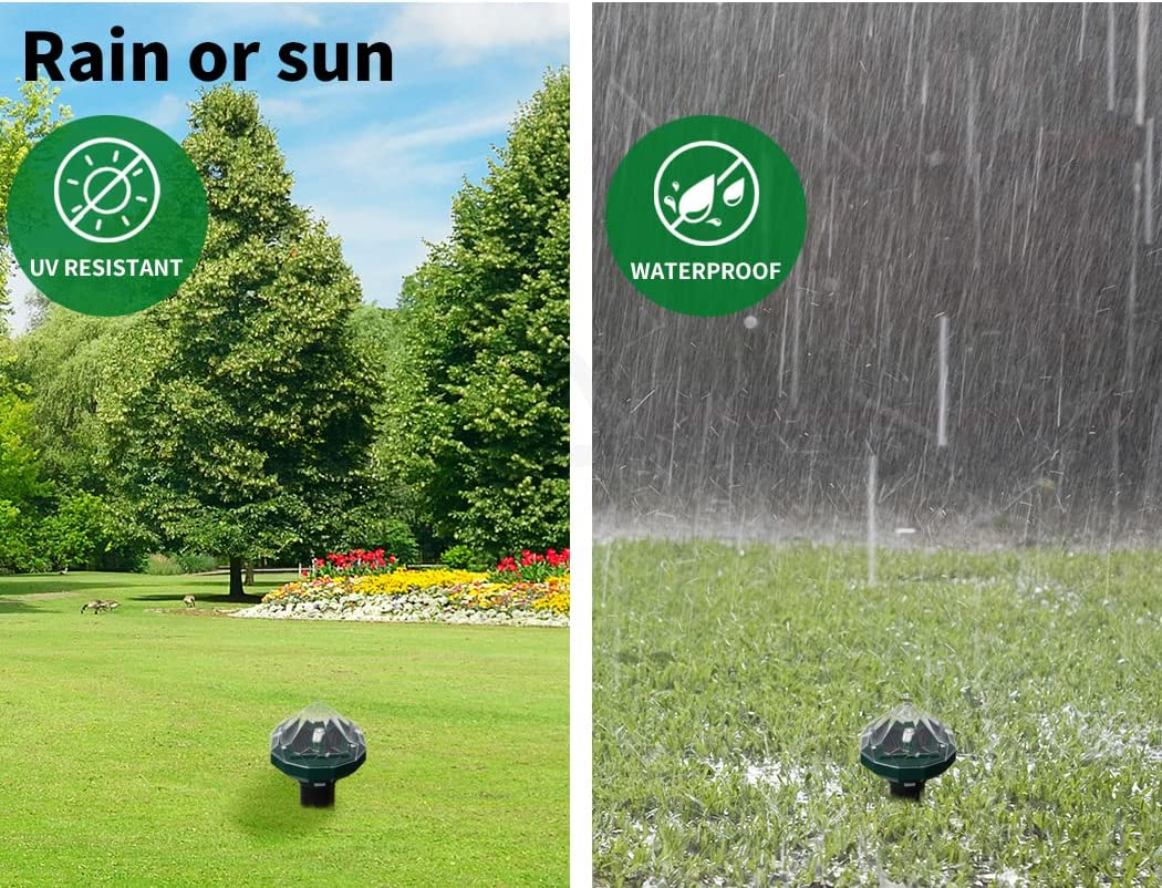 4X Snake Repeller Rat Mouse Trap Pest LED Solar Powered Repellent Rodent