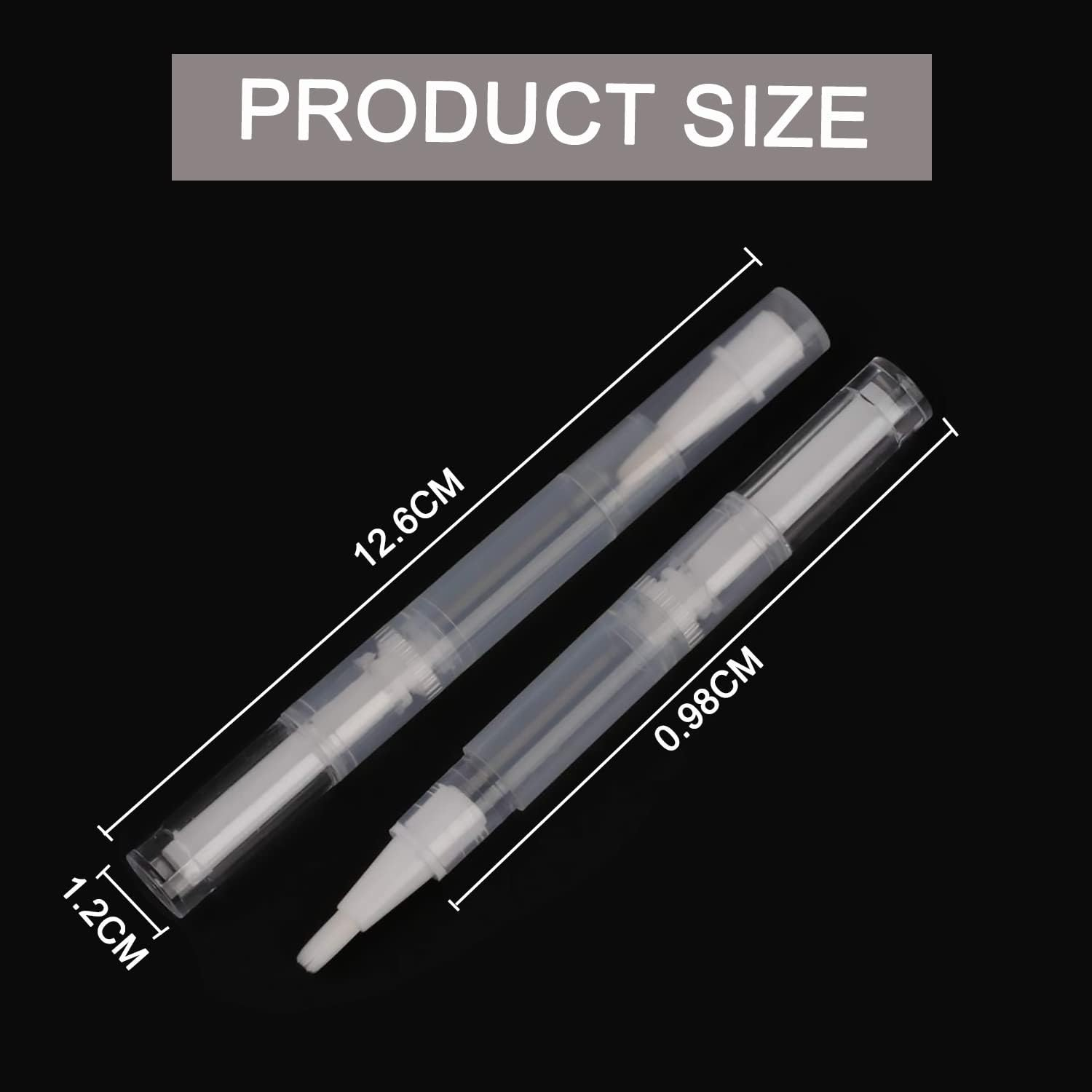 6Pcs 3 Ml Transparent Twist Pen,Transparent Twist Pen Empty Nail Oil Pen Brush,Empty Nail Oil Pen with Brush Tip,Disposable Nail Twist Pens, Empty Nail Oil Pen,Empty Cuticle Oil Twist Pen Brush image number 5