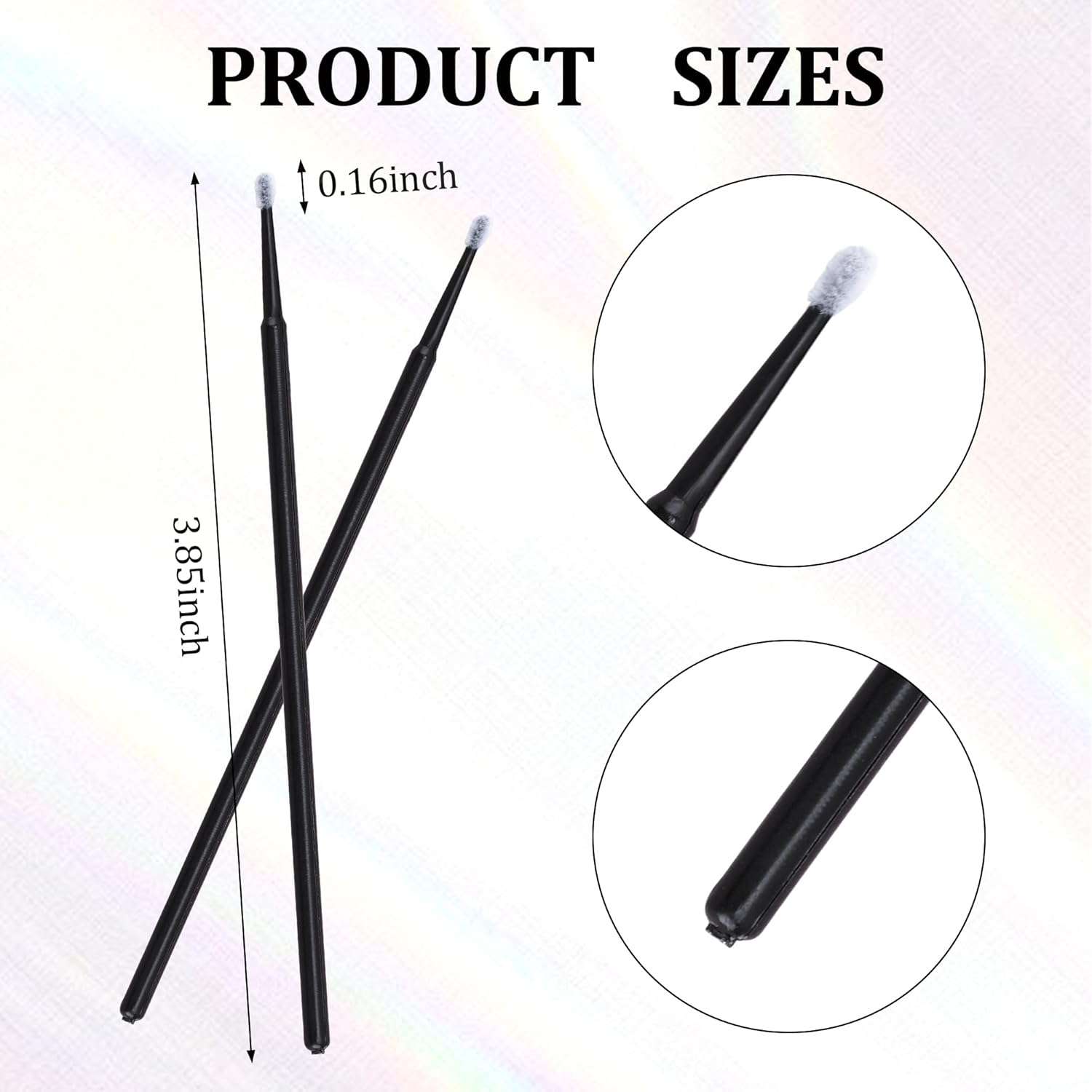 COCIDE 1400Pcs Micro Swabs Disposable Mascara Wands Makeup Applicators Eyelash Brushes Microswabs Lip Brush for Extensions Eyeliner Microbrush Spoolies Mini Tips Tools Eyebrow Stuff Lipgloss Sticks image number 2